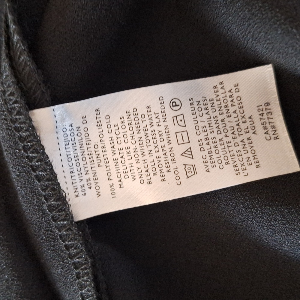 Ann Taylor Black Long Sleeve Mock Neck Sheath Dress - Picture 10 of 11